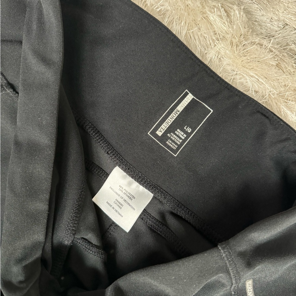 Mondetta moto Black leggings size Large - Picture 3 of 5